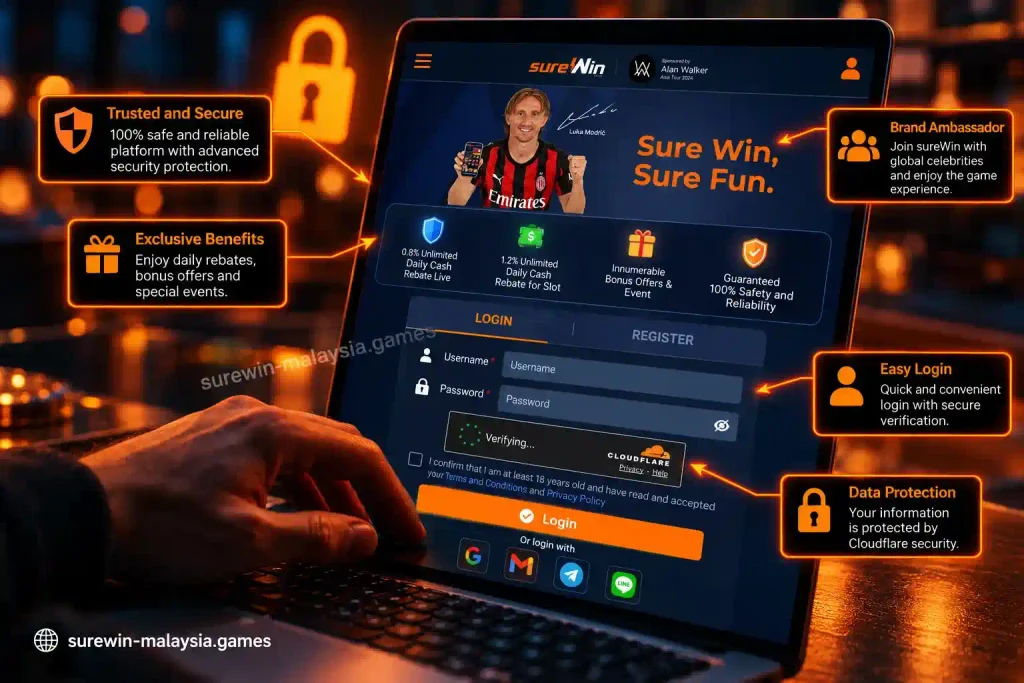 Surewin login process